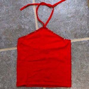 Ralph Lauren cropped halter top